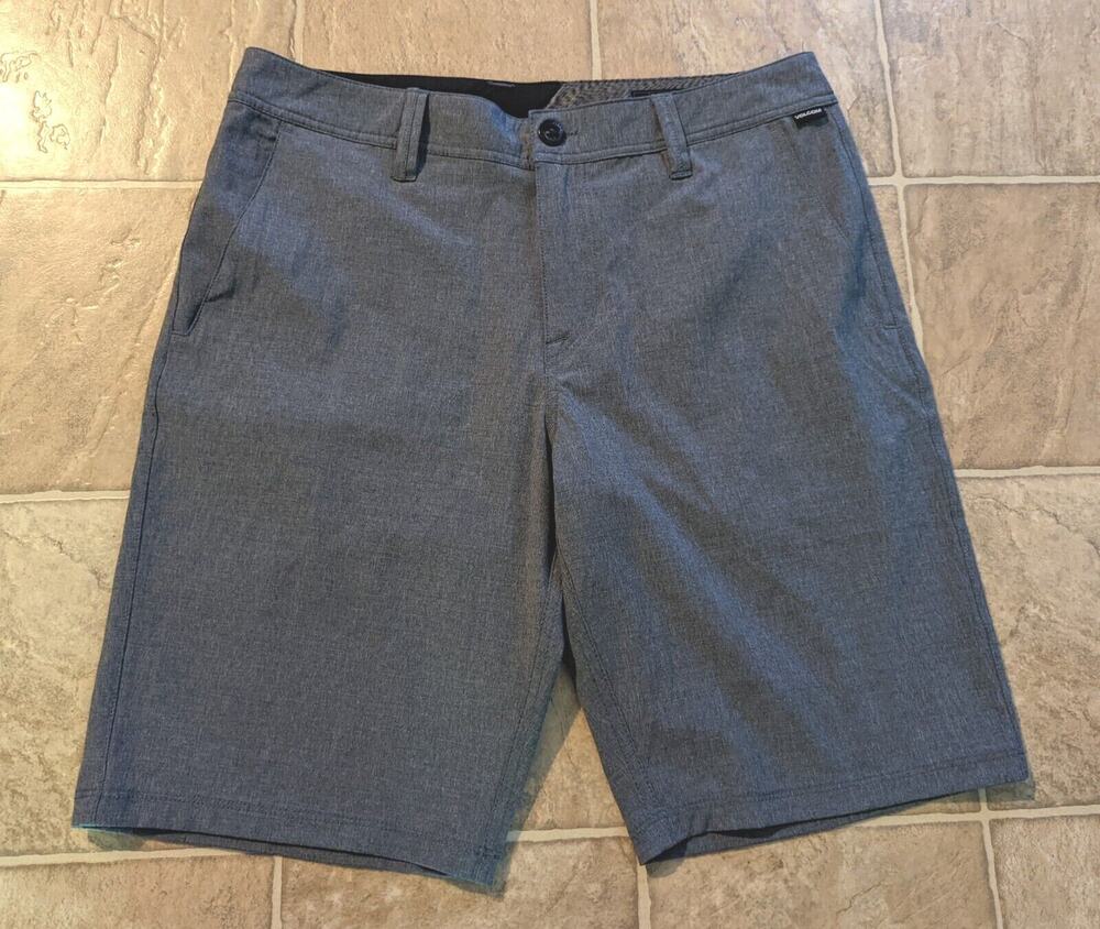 Volcom sz 33 Swim Boardshorts blue gray lightweight men nn01-0620-01 3027